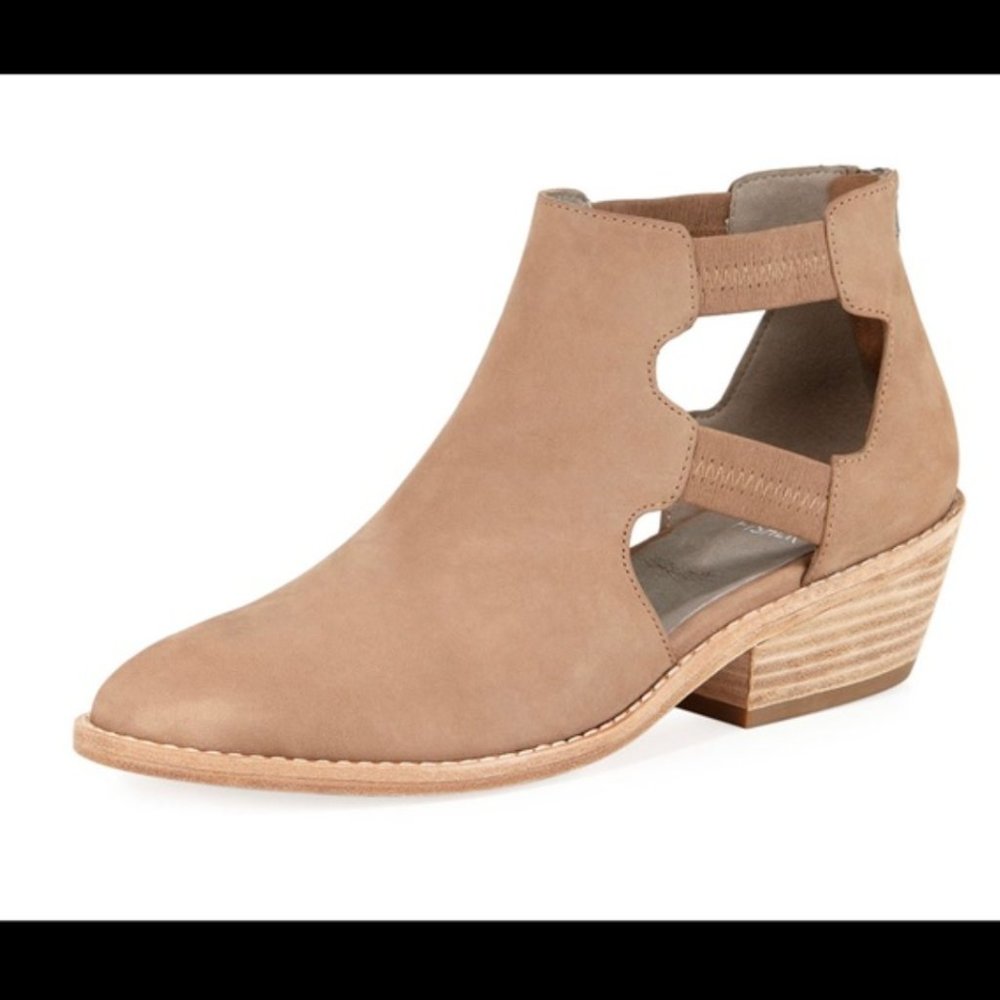 Eileen Fisher Tan Vanda Cutout Booties